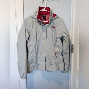 The North Face Hyvent Gray and Pink Jacket